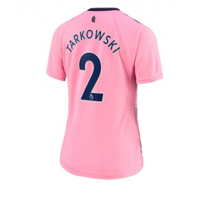 Everton James Tarkowski #2 kläder Kvinnor 2022-23 Bortatröja Kortärmad